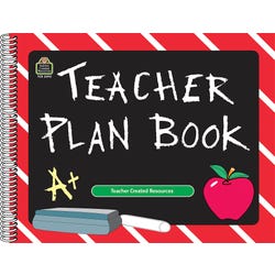 Teacher Created Resources Chalkboard Teacher Weekly Plan Book, 12 x 9-1/2 Inches, 2150091