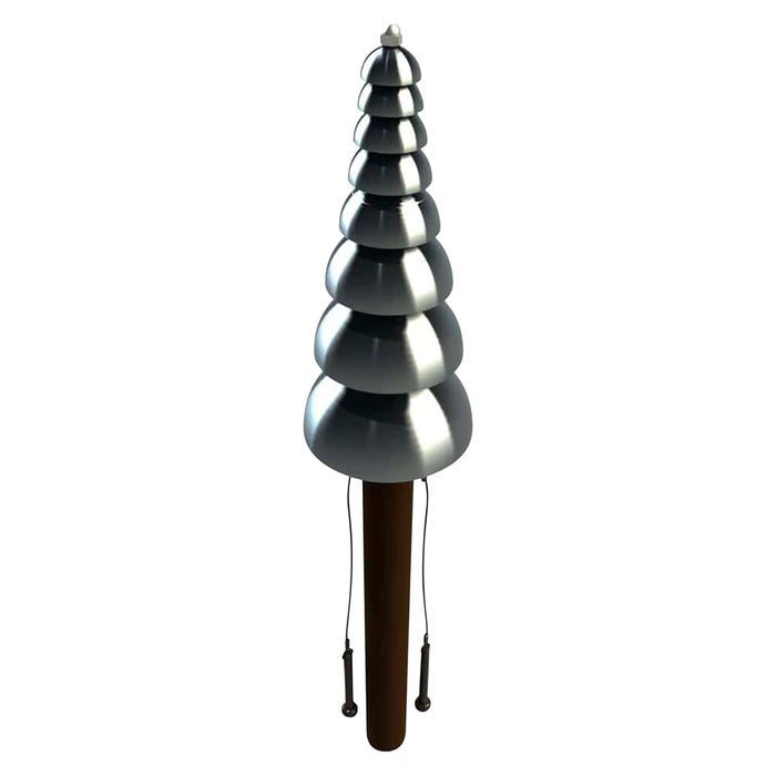 Freenotes Harmony Park Pagoda Bells, In-Ground Mount, 39 x 19 x 11 Inches