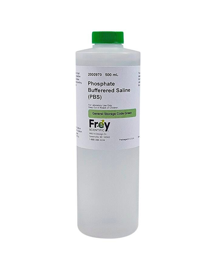 Frey Scientific Phosphate Buffered Saline, 500mL
