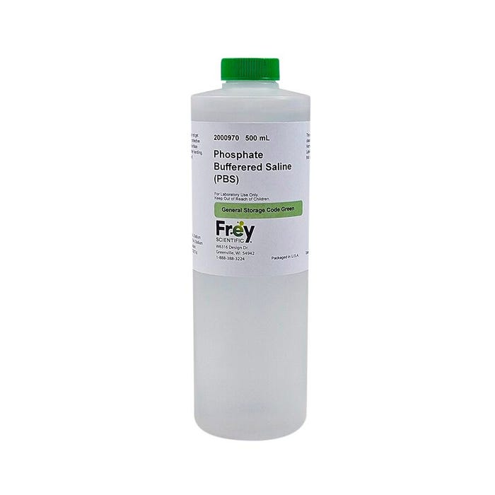 Frey Scientific Phosphate Buffered Saline, 500mL