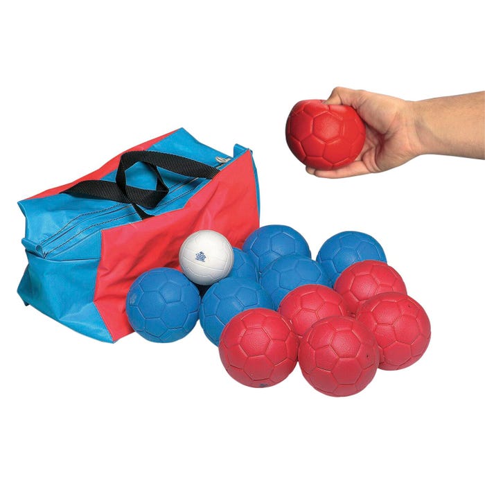 Sportime UltiMax Softbocce Game, Set of 12 Bocce Balls, Jack Ball and Carry Case