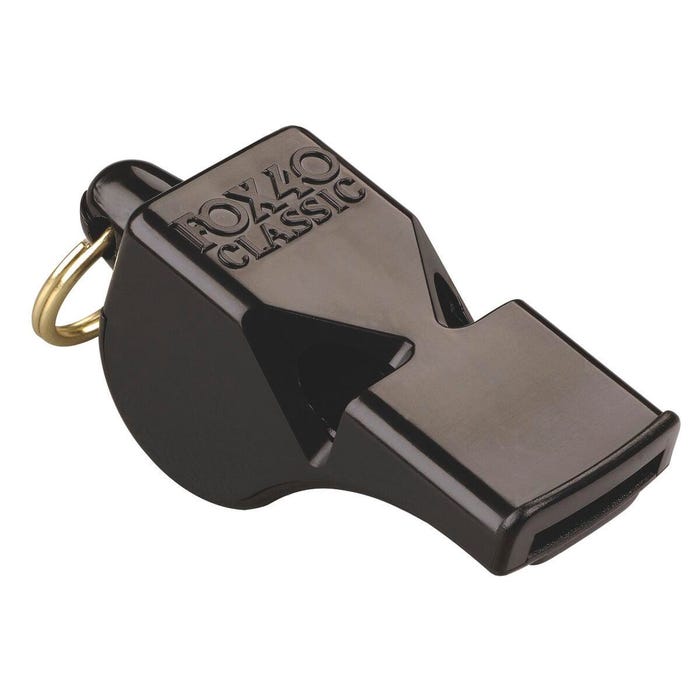 Fox 40 Classic No-Pea Whistle, Black