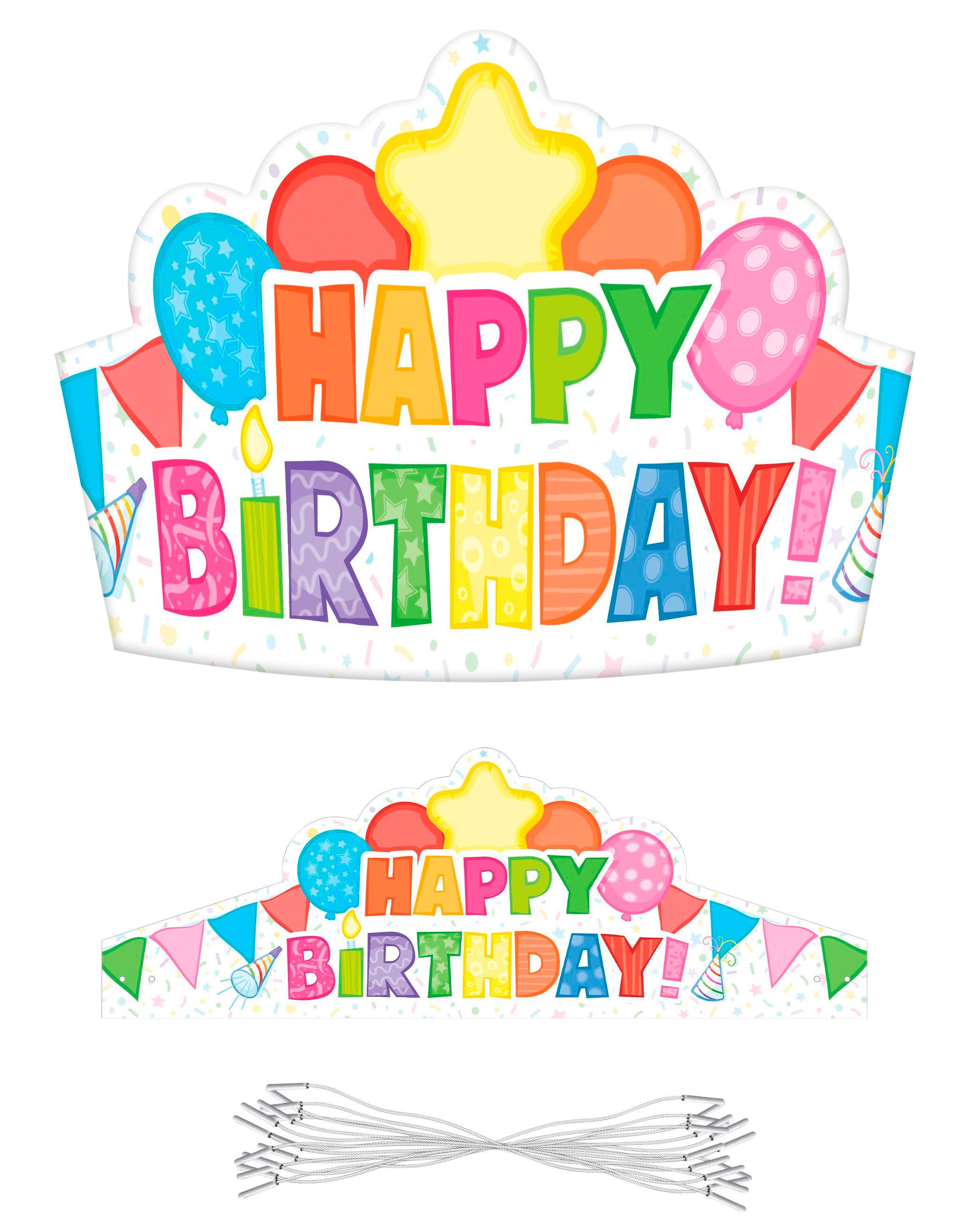 Carson Dellosa Birthday Crowns, Pack of 30 2132543