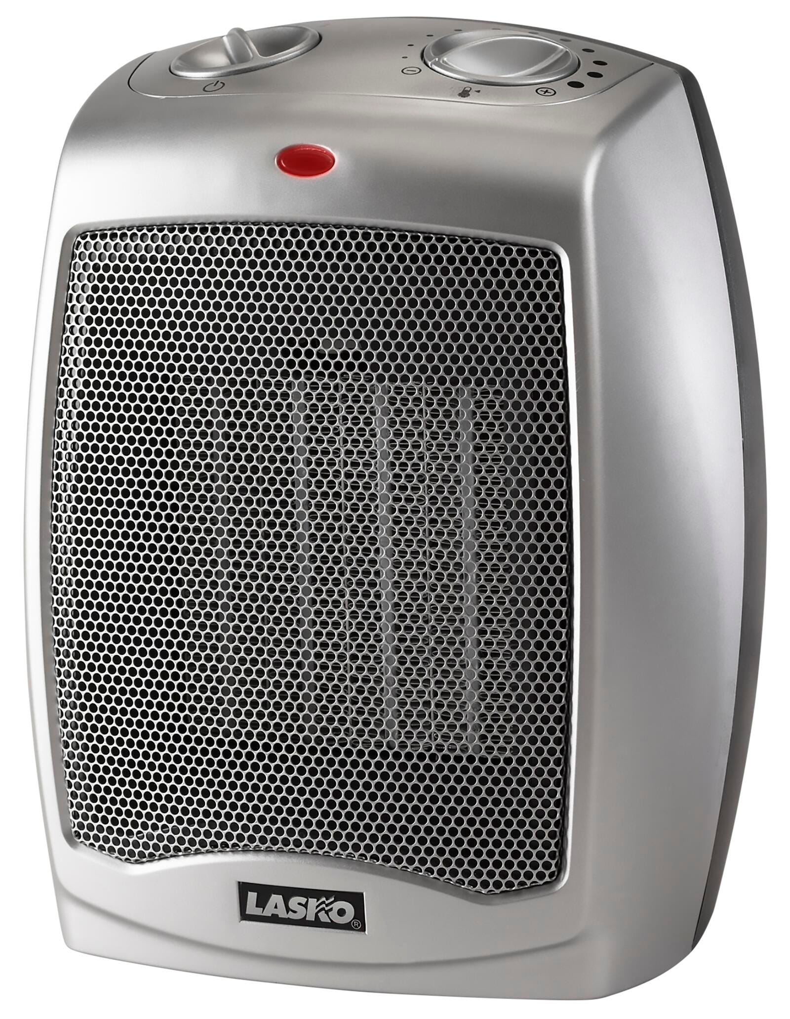 Lasko Ceramic Heater with Adjustable Thermostat, Silver 2124951