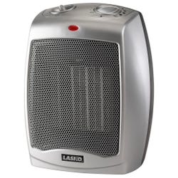 Lasko Ceramic Heater with Adjustable Thermostat, Silver 2124951