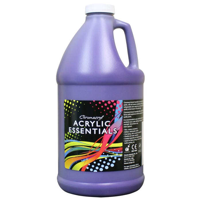 Chromacryl Acrylic Essentials, Purple, Half Gallon