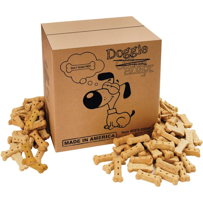Office Snax Doggie Snax Biscuit, 10 lb Box