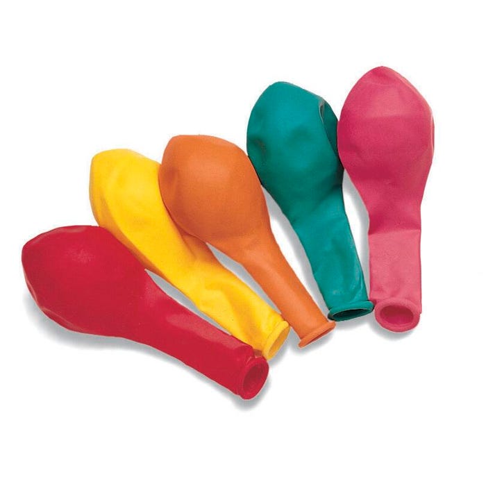 Hygloss Rubber Balloon, 9 Inches, Assorted Colors, Set of 150