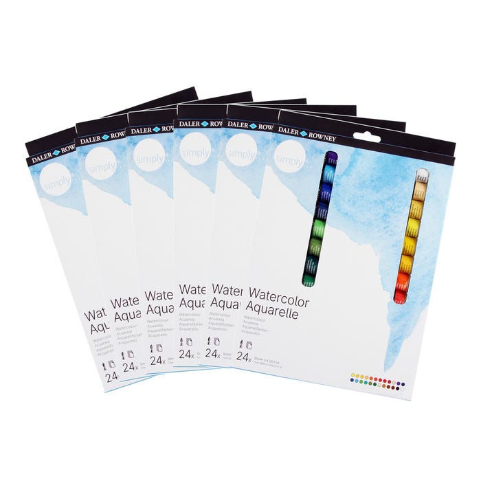 Daler-Rowney Simply Watercolor Tube Set, 0.4 Ounce, Set of 144