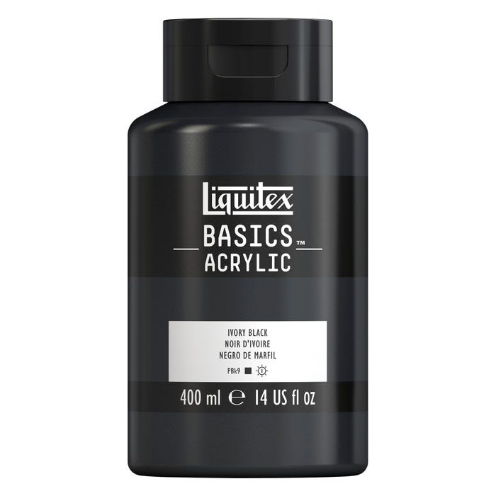 Liquitex BASICS Acrylic Paint, 14 Ounce Jar, Ivory Black