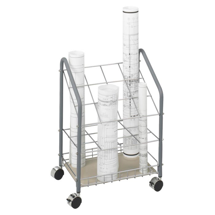 Safco Wire Roll File 12 Compartment, 18 x 12-3/4 x 24-1/2 Inches, Light Gray