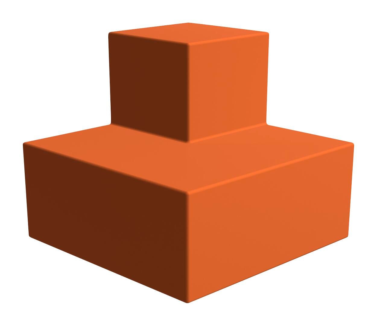 Classroom Select Soft Seating NeoFuse 2-Tiered Outside Facing Corner, 37 x 41 x 35 Inches 4000022