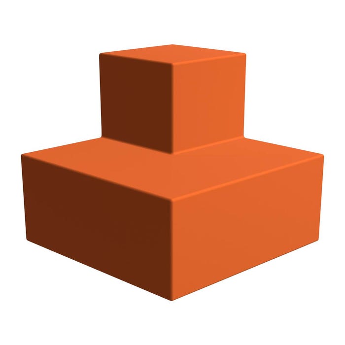 Classroom Select Soft Seating NeoFuse 2-Tiered Outside Facing Corner, 37 x 41 x 35 Inches