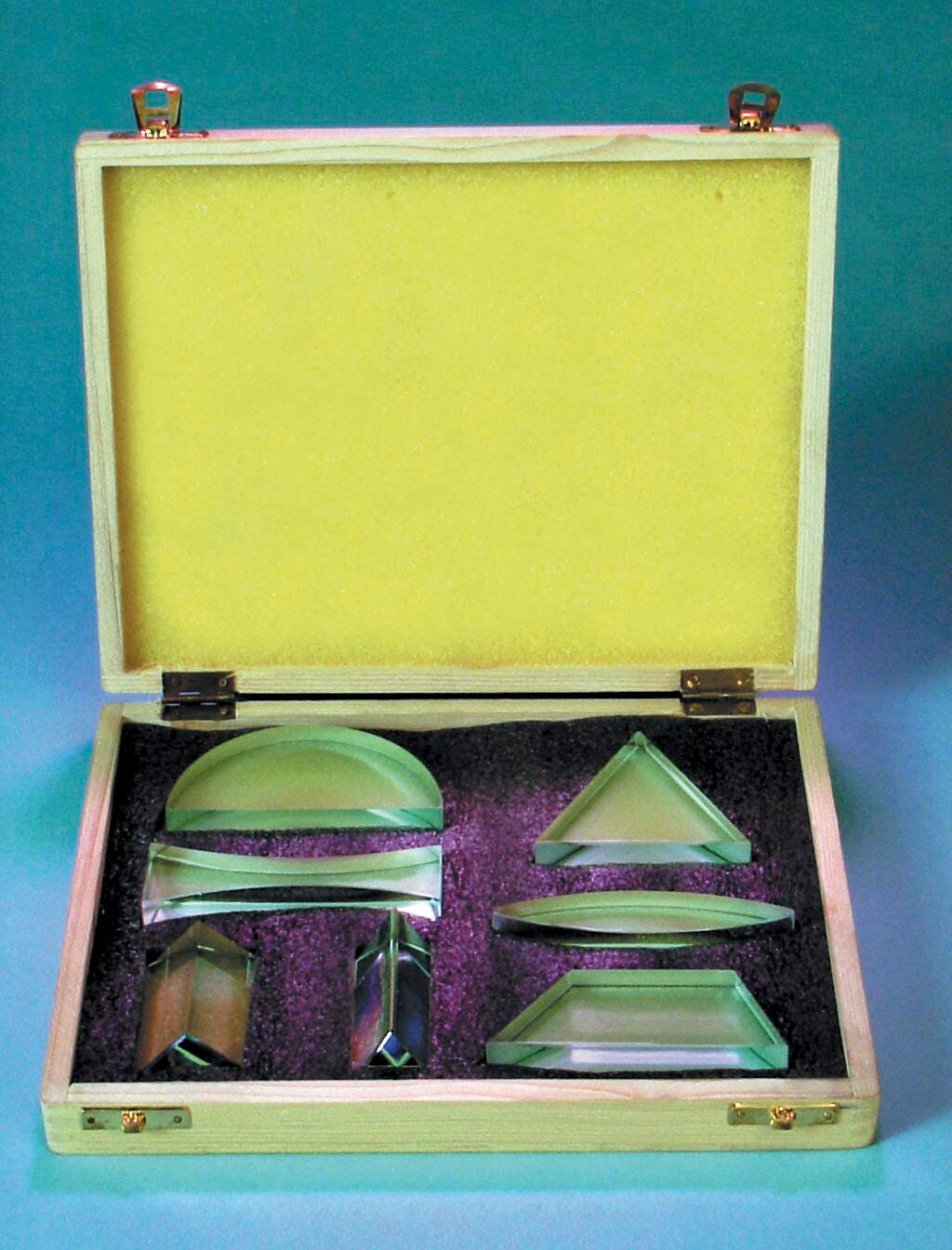 Frey Scientific Prism and Lens Set - Glass - Set of 7, Item Number 532035