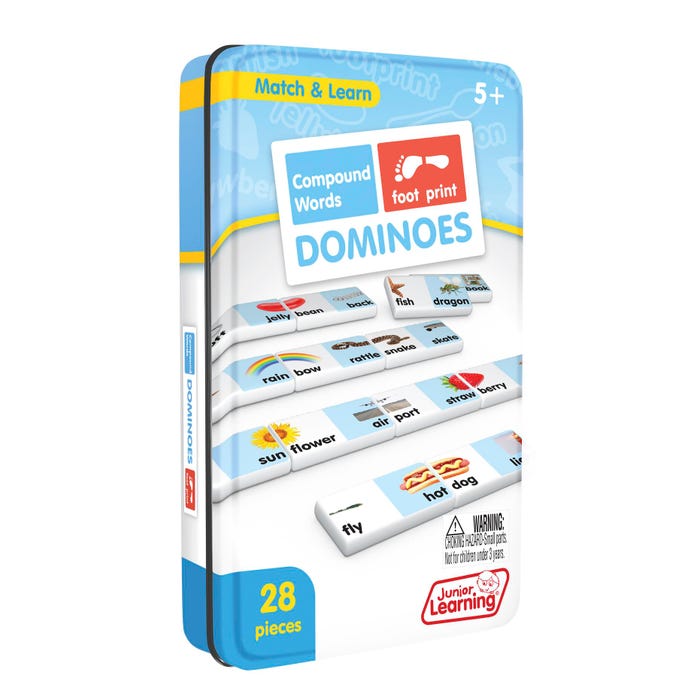Junior Learning Dominoes Compound Words, Grades PreK to 5