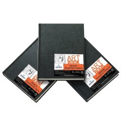 Canson Basic Hardcover Sketchbook, 8-1/2 x 11 Inches, 65 lb, 108 Sheets, Pack of 3