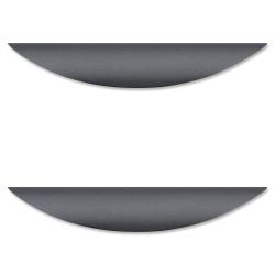 Image for Lorell Laminate Drawer Transitional Pulls, Traditional Pull, 6-3/8 W x 1-1/8 D x 5/8 H Inches, Pack of 2, Black from School Specialty