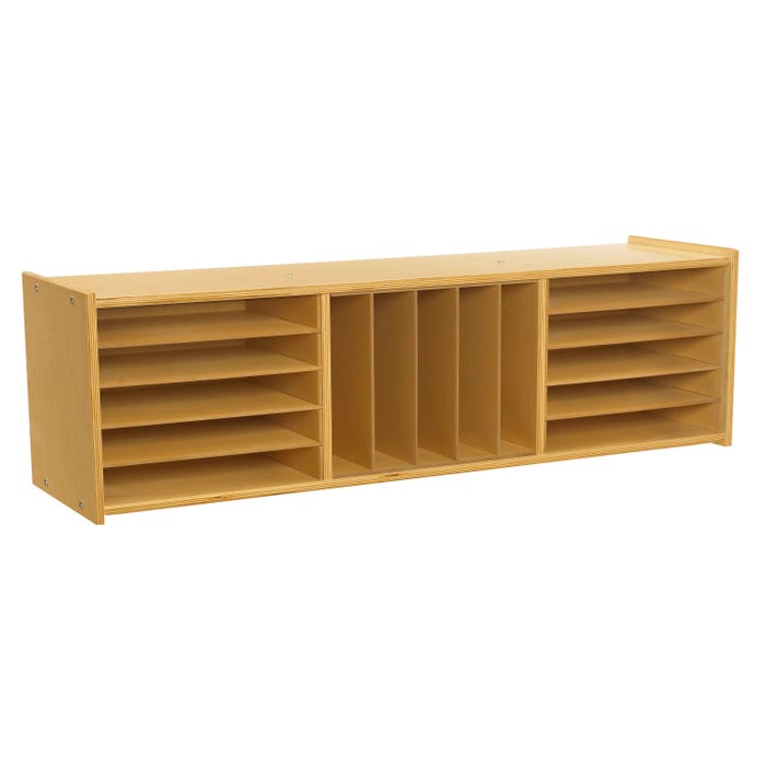 Childcraft ABC Furnishings Sectional Inserts for 3-Shelf Storage Unit, 18 Pieces, 46-3/4 x 11-3/8 x 12 Inches