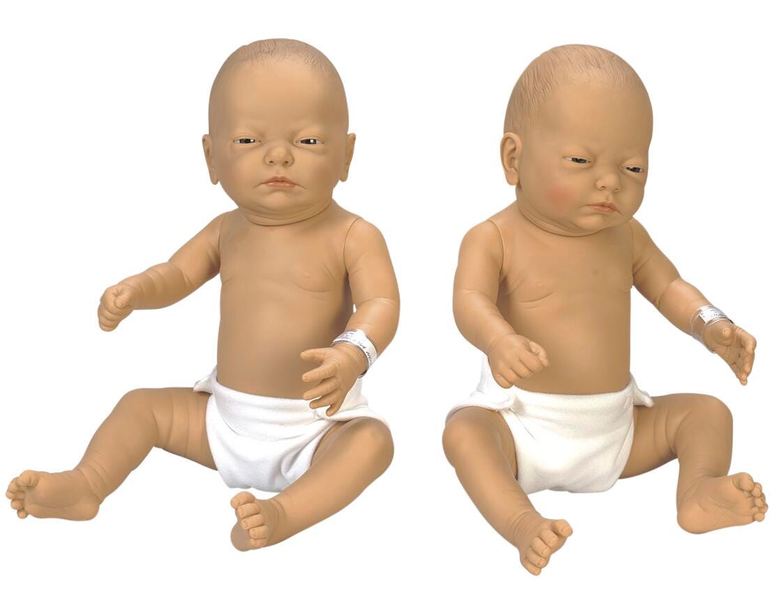 Newborn Baby Doll - Light Baby Boy and Girl 2218340