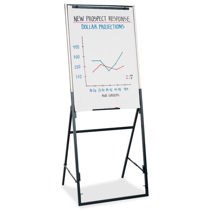 Quartet Futura Adjustable Portable Easel, 40 to 67 x 26 Inches, Black
