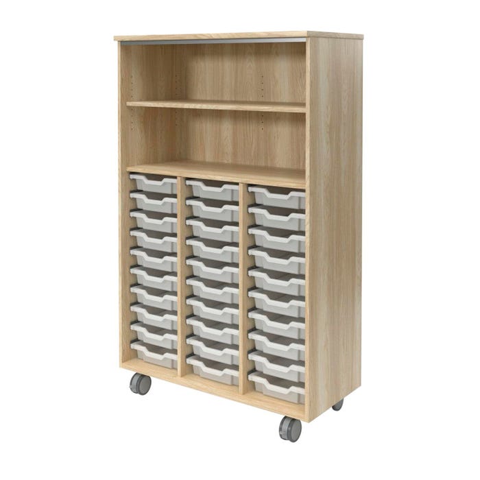 Fleetwood Designer 2.0 Cabinet, 42 x 20 x 68 Inches, 30 Trays Included, 1 Shelf, No Door