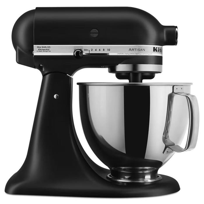 KitchenAid Artisan Series Tilt-Head Stand Mixer, 5 Quart, Black Matte