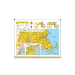 Nystrom Massachusetts Roller Map, Item Number 1398275
