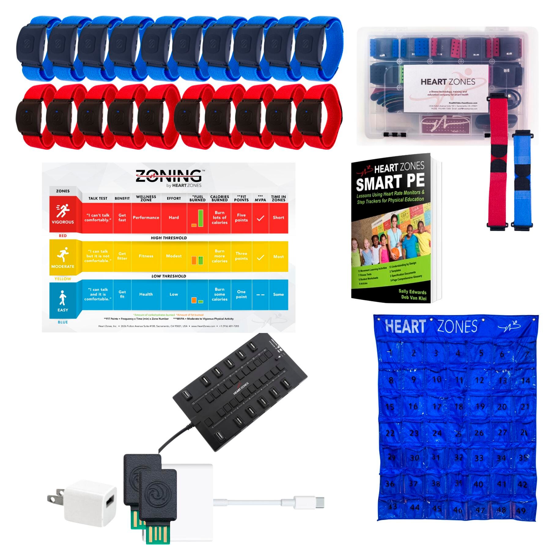 Heart Zones Heart Rate Curriculum Smart Pack 20, Item Number 2092352