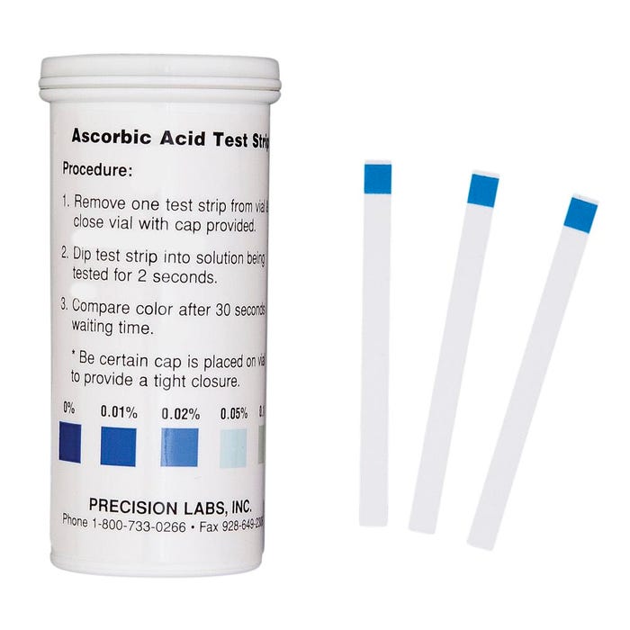 Food Test Strip - Vitamin C, Pack of 50