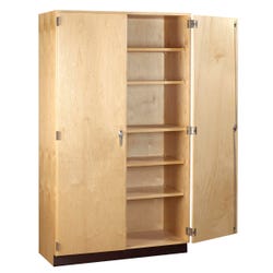 Diversifed Spaces Tall Storage Cabinet, 48 x 22 x 84 Inches, Maple, Earth-Friendly UV 1400058