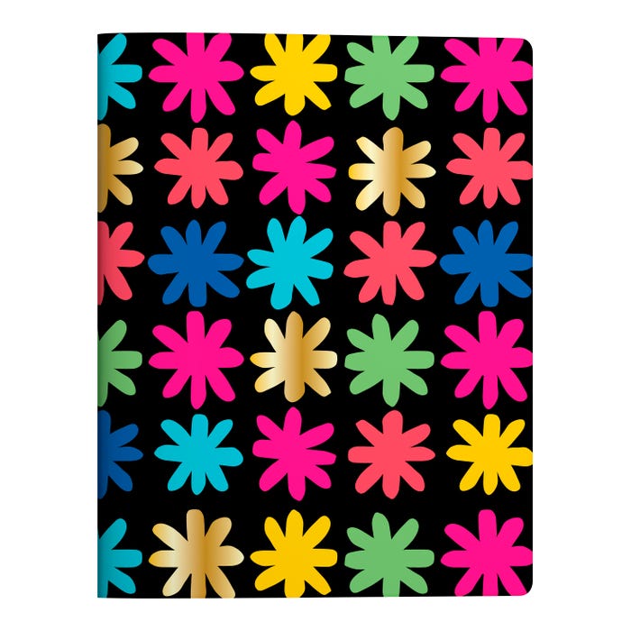 Astrobrights Undated Student Planner, 14-Month Layout, Flexible Cover, 8-1/2 x 11 Inches, Premium 28 lb Paper, Daisy