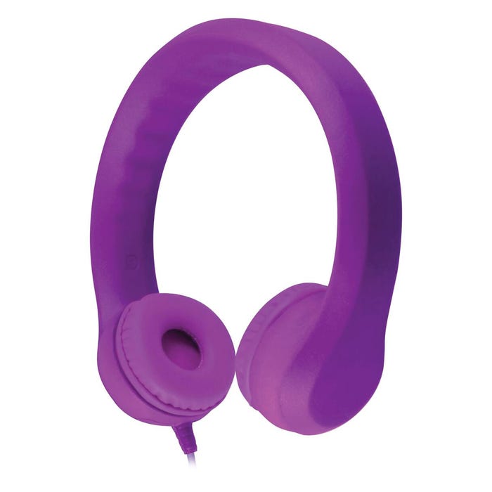 HamiltonBuhl Kids Flex-Phones On-Ear Headphones, 3.5mm, Purple