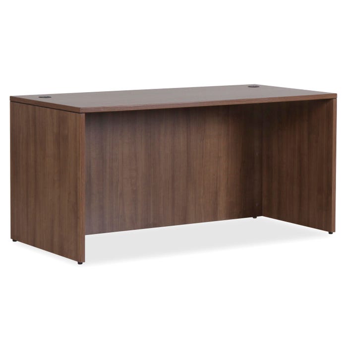 Lorell Walnut Laminate Office Suite Desk, 70-7/8 x 35-3/8 x 29-1/2 Inches, Walnut