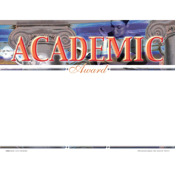 Achieve It! Academic Recognition Awards, Blank Item, 11 x 8-1/2 Inches, Pack of 25