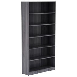 Classroom Select Laminate 6 Shelf Bookcase, 36 x 12 x 72 Inches, Weathered Charcoal 2027579