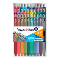 Paper Mate InkJoy Retractable Gel Pens, Medium Point, 0.7 mm, Assorted Colors, Pack of 30 2086816
