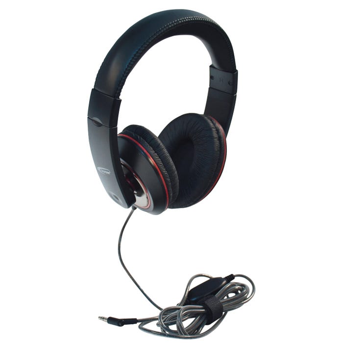 Califone 2021 Deluxe Stereo Headphones with Inline Volume Control, 3.5mm Plug