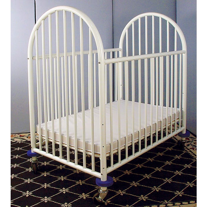 L.A. Baby Arched Crib, 40 x 25-1/2 x 45-1/2 Inches, Metal, Powder Coated