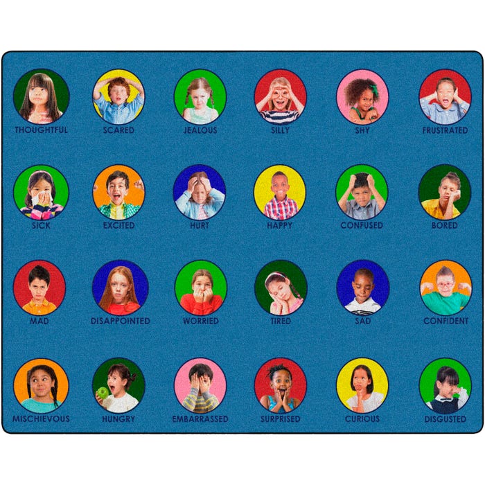 Childcraft Photo Fun All My Feelings Carpet, Rectangle
