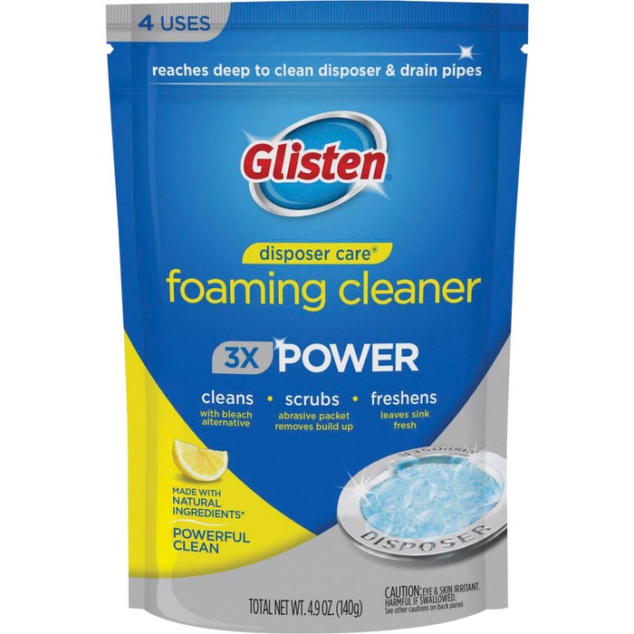 Glisten Disposer Care Foaming Cleaner, 4.9 Ounces, Pack of 4
