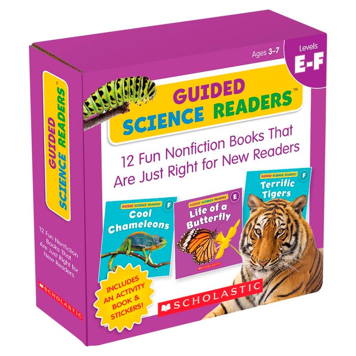 Scholastic Guided Science Readers Set, 16 Books, Level E to F