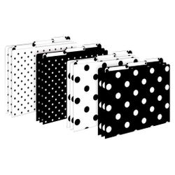 Barker Creek File Folders, Black/White Dots, Letter Size, Set of 12 2129896