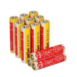 School Smart Alkaline AAA Batteries, Pack of 12