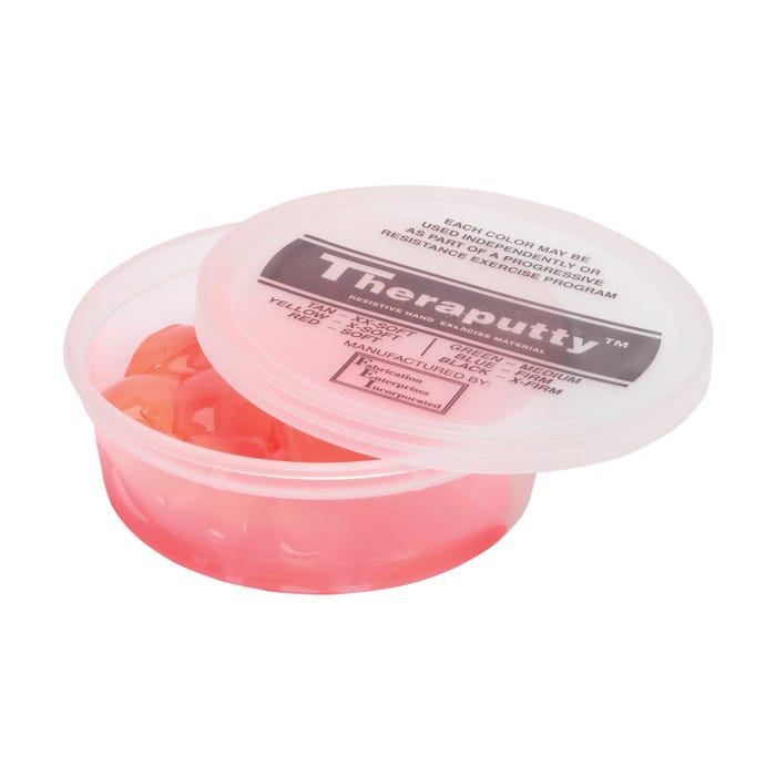 CanDo Theraputty, Soft, 4 Ounce, Red