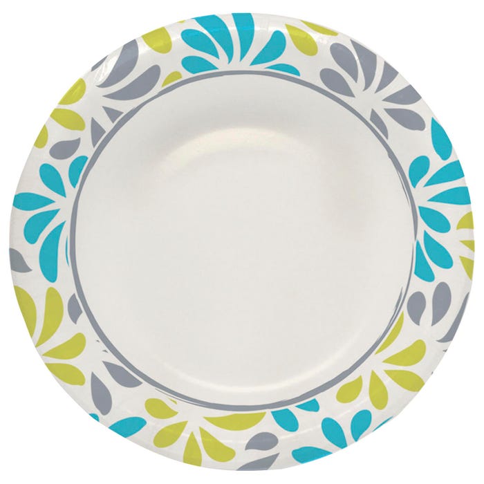 Genuine Joe Paper Bowls, 12 Ounces, 5-9/10 x 8-1/10 x5-9/10 Inches, 125/PK, AST