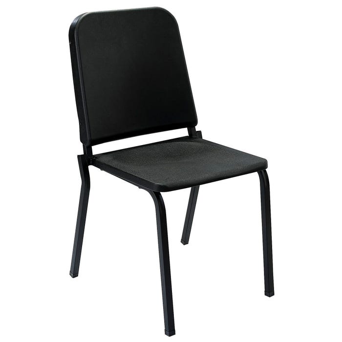National Public Seating 8200 Series Melody Music Chair, 17-1/2 Inch Seat Height, Black