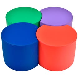 Image for Childcraft Crescent Ottoman, Set of 4 from School Specialty