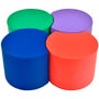 colorful circular seats