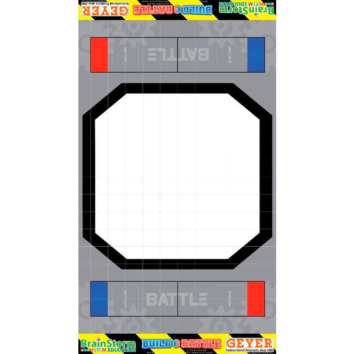 BrainStorm STEM Education Robotics Mat: Build and Battle, 80 x 44-3/4 Inches