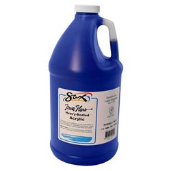 Sax Heavy Body Acrylic Paint, 1/2 Gallon, Phthalo Blue Item Number 1572441